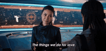 The Things We Do For Love Michelle Yeoh GIF - The Things We Do For Love Michelle Yeoh Emperor Philippa Georgiou GIFs