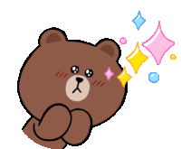 Love Brown Sticker - Love Brown Bear Stickers