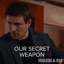 Our Secret Weapon Charlie Hudson GIF - Our Secret Weapon Charlie Hudson Hudson And Rex GIFs