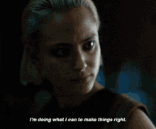 Army Of The Dead Lilly GIF - Army Of The Dead Lilly Im Doing What I Can To Make Things Right GIFs