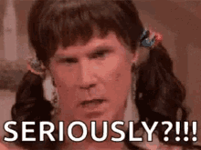 Will Ferrell Seriously GIF - Will Ferrell Seriously Ponytail GIFs