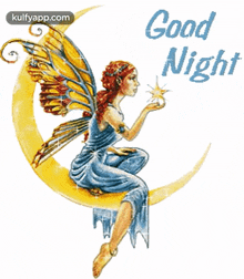 Good Night Angel.Gif GIF - Good Night Angel Good Night Wishes Good Night Greetings GIFs