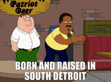 Family Guy Cleveland Brown GIF - Family Guy Cleveland Brown Born And Raised In South Detroit GIFs