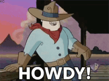 Howdy! GIF - Howdy Cowboy Wb GIFs