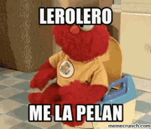 Lero Lero Elmo Bebé Baño Baile Me La Pelan GIF - Elmo Neener Neener Baby GIFs