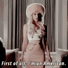 First Of All, I'M An American GIF - Chanel Scream Queens American GIFs