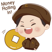 Money Rolling In Gold Coins GIF - Money Rolling In Gold Coins Happy GIFs