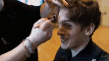 makeup jake howlett fnatic embarrassed brush on the face