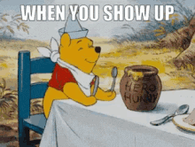 Pooh Excited GIF - Pooh Excited Feed Me GIFs