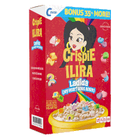 Cereal Box Crispie Sticker - Cereal Box Crispie Breakfast Stickers