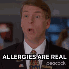 Allergies Are Real Kenneth Parcell GIF - Allergies Are Real Kenneth Parcell 30rock GIFs