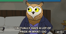 I Actually Have A Lot Of Pride In What I Do Wanda Pierce GIF - I Actually Have A Lot Of Pride In What I Do Wanda Pierce Bojack Horseman GIFs
