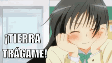 Chica Anime Se Muere De Vergüenza GIF - Tierra Tragame Avergonzado Verguenza GIFs