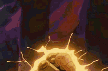 cancer deathmask saint seiya anime lightning power