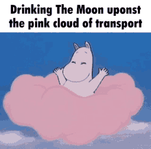 Drinking The Moon Moomin Valley GIF - Drinking The Moon Moomin Valley Moomin GIFs