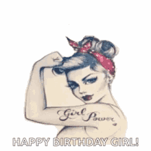 Happy International Womens Day Happy Birthday Girl GIF - Happy International Womens Day Happy Birthday Girl Girl Power GIFs