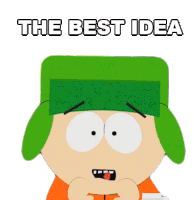 The Best Idea Kyle Broflovski Sticker - The Best Idea Kyle Broflovski South Park Stickers
