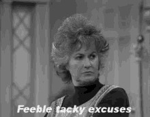 Feeble, Tacky Excuses - Maude GIF - Maude Bea Arthur Excuses GIFs