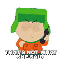 Thats Not What She Said Kyle Broflovski Sticker - Thats Not What She Said Kyle Broflovski South Park Stickers