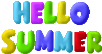Summer Hello Summer Sticker - Summer Hello Summer Text Stickers