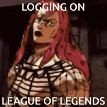League Of Legends Diavolo Jojo GIF - League Of Legends Diavolo Jojo Logging On GIFs