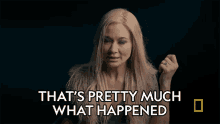 Thats Pretty Much What Happened Simone Starr GIF - Thats Pretty Much What Happened Simone Starr National Geographic GIFs
