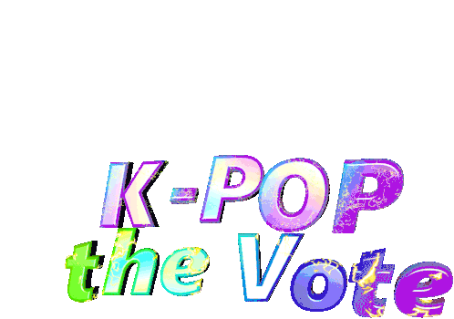 Kpop The Vote Black Pink Sticker - Kpop The Vote Kpop Black Pink Stickers