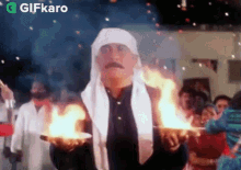 Holding A Plate Of Flame Gifkaro GIF - Holding A Plate Of Flame Gifkaro Praying GIFs