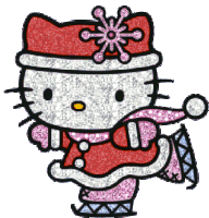 Hello Kitty Christmas Sticker - Hello Kitty Christmas Costume Stickers
