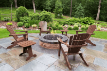 Patio With Fire Pit GIF - Fire Pit Patio Fire GIFs