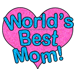 Worlds Best Mom Heart Sticker - Worlds Best Mom Heart Love Stickers