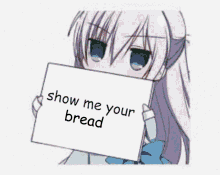 Show Me Your Bread Anime GIF - Show Me Your Bread Anime Bread GIFs