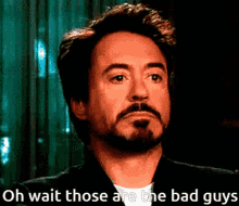 Bad Guys Avengers GIF - Bad Guys Avengers Robert Downey Jr GIFs