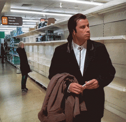John Travolta Hoarding GIF.