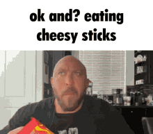 Ok And Eating Cheesy Sticks Ryback GIF - Ok And Eating Cheesy Sticks Ryback Kaka V420 GIFs