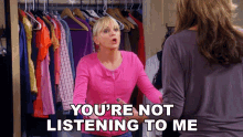 Youre Not Listening To Me Christy Plunkett GIF - Youre Not Listening To Me Christy Plunkett Anna Faris GIFs