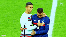 Cristiano Ronaldo Kylian Mbappe GIF - Cristiano Ronaldo Kylian Mbappe Ronaldo And Mbappe GIFs