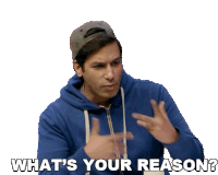 Whats Your Reason Kanan Gill Sticker - Whats Your Reason Kanan Gill Give Me The Reason Stickers