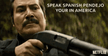 aim threat shotgun narcos mexico narcos
