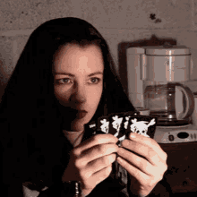 Debbie Rochon Playing Cards GIF - Debbie Rochon Playing Cards Blood Relic GIFs