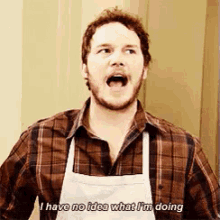 I Have No Idea What I'M Doing GIF - Parks And Recreation Andy No Idea GIFs
