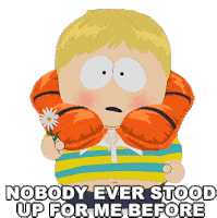 Nobody Ever Stood Up For Me Before Larry Feegan Sticker - Nobody Ever Stood Up For Me Before Larry Feegan South Park Stickers