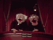 muppet show muppets statler waldorf statler and waldorf
