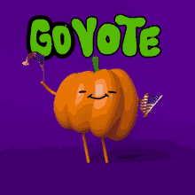 go vote dancing pumpkin pumpkin halloween spooky