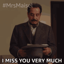I Miss You Very Much Abe Weissman GIF - I Miss You Very Much Abe Weissman The Marvelous Mrs Maisel GIFs