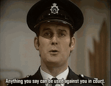 Policía Anything You Say Can Be Used Against You In Court GIF - Policía Anything You Say Can Be Used Against You In Court Warning GIFs