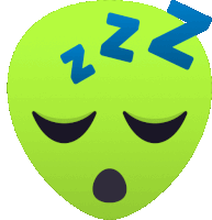 Sleepy Alien Sticker - Sleepy Alien Joypixels Stickers