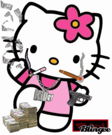 Hello Kitty Gang GIF - Hello Kitty Gang Kitty Crazy GIFs