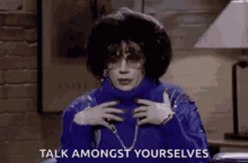 Talk Amongst Yourselves Mike Myers GIF - Talk Amongst Yourselves Mike Myers Coffee Talk GIFs