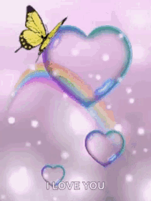 Butterflies Heart GIF - Butterflies Heart Bubbles GIFs